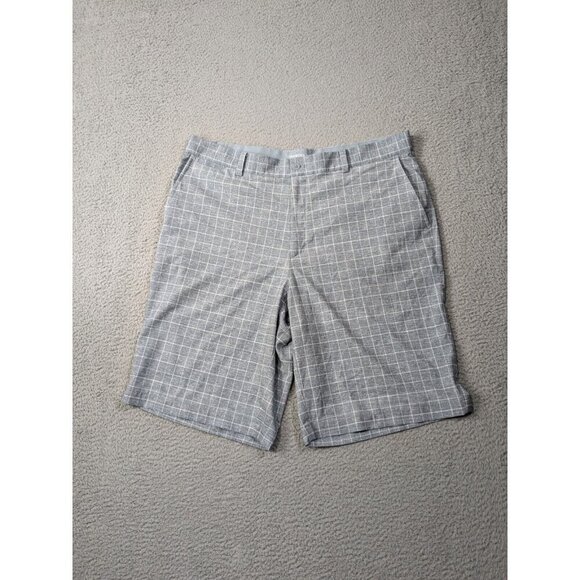 Nike Other - Nike Golf Tour Performance Shorts Mens 36 Gray Windowpane Pattern Check Grid